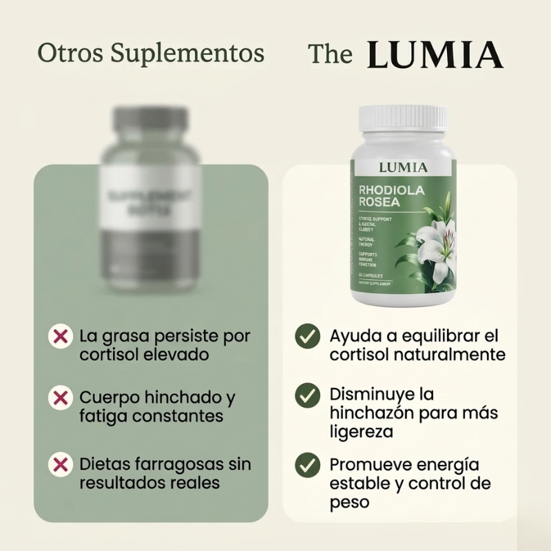 Rhodiola Rosea | Reduce Hinchazón y Apoya la Pérdida de Peso - OFERTA 2X1