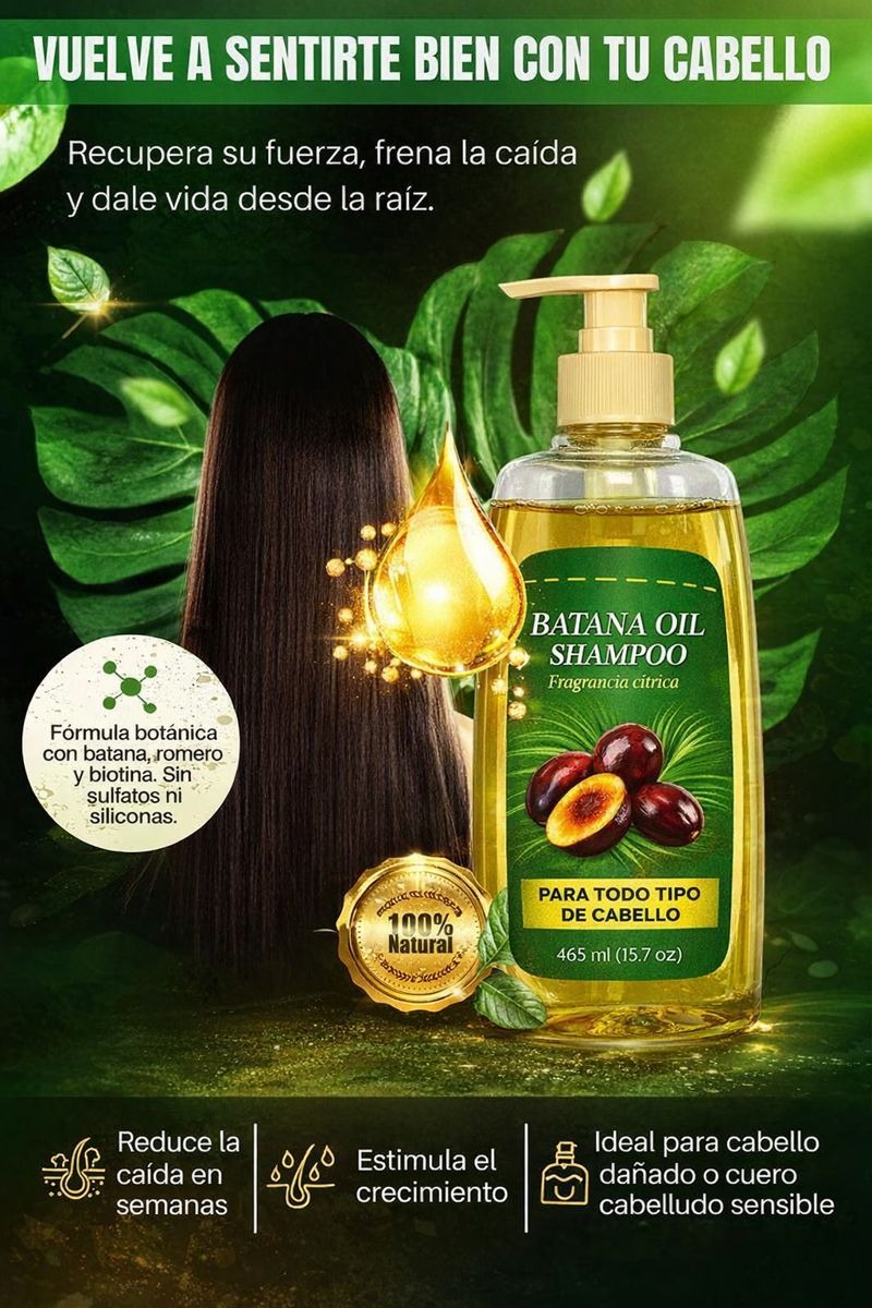 💆🏻♀️¡NUEVO! SHAMPOO Y ACEITE DE BATANA/ TRATAMIENTO CAPILAR🔥