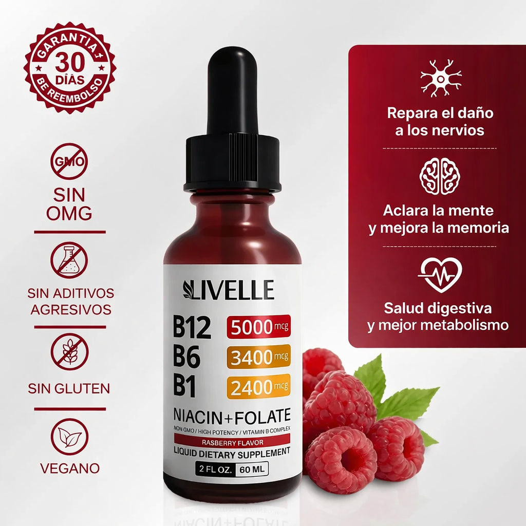 Gotas de Complejo B12 - Recupera el control de tus nervios