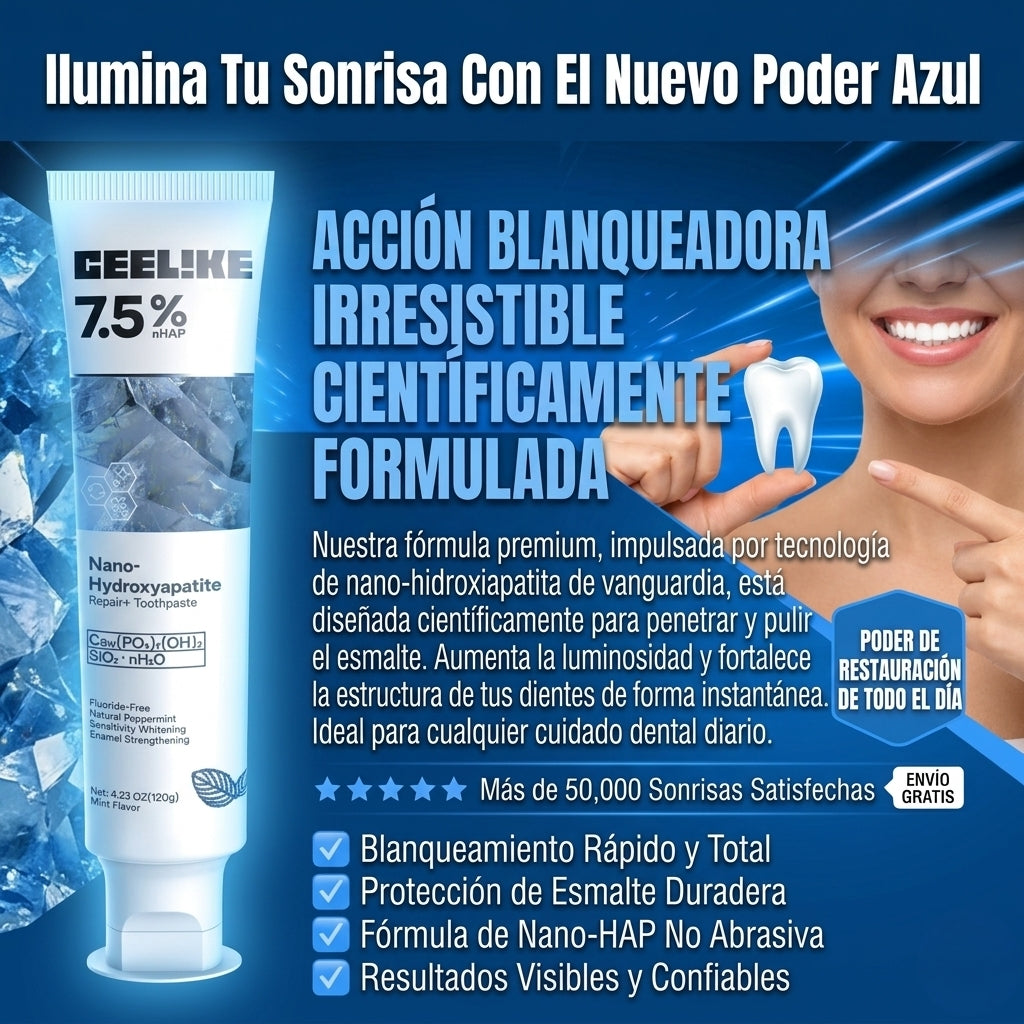 Pasta de dientes hidroxiapatita al 7.5%