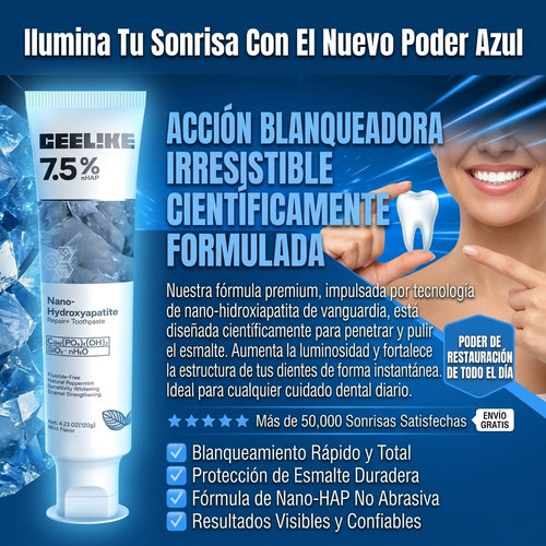 Pasta de dientes hidroxiapatita al 7.5%