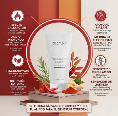 Dr. C. Tuna Paprika & Chili - Gel masajeador para estrias