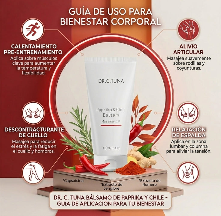 Dr. C. Tuna Paprika & Chili - Gel masajeador para estrias