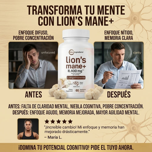 MicroIngredients - Capsulas de Melena de Leon - OFERTA 2X1