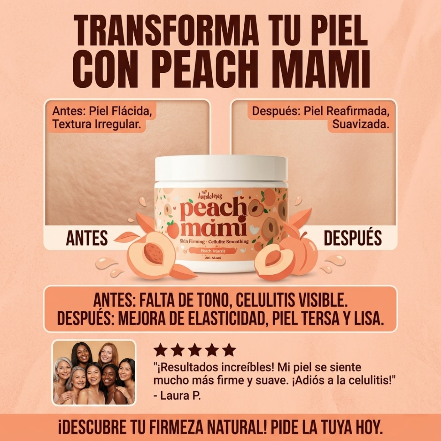 Peach Mami - Crema reafirmante para la piel