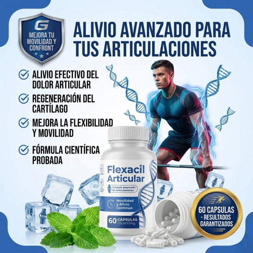 Flexacil - Capsulas para el dolor de articulaciones - Oferta 2X1