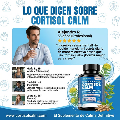Cortisol Calm - Capsulas para controlar el cortisol - OFERTA 2X1