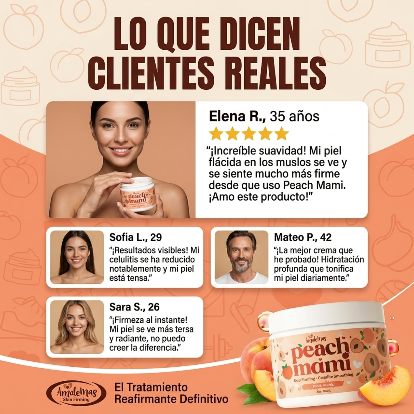 Peach Mami - Crema reafirmante para la piel