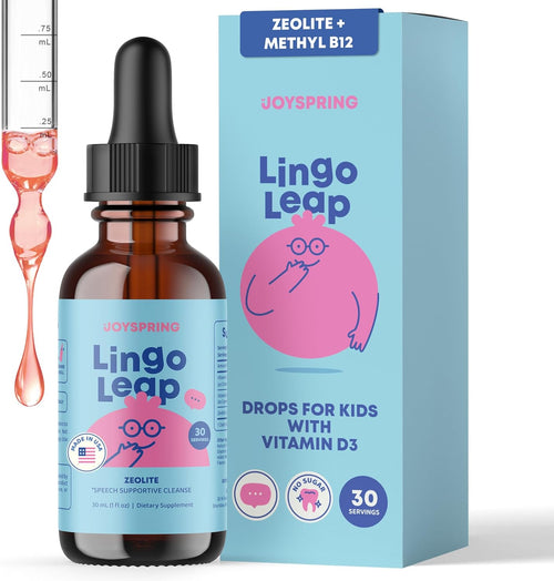 Lingo Leap Gotas con Zeolita + Vitamina B12 Activa y D3 | Gotas sin Azúcar