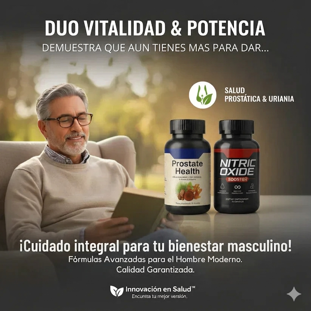 Óxido Nítrico Promax™ + Prostate Health en pack 2x1: Rendimiento, energía y salud masculina