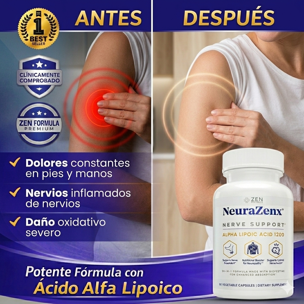 Neurazenx Capsulas - Alivia la neuropatía desde la raíz - OFERTA 2X1
