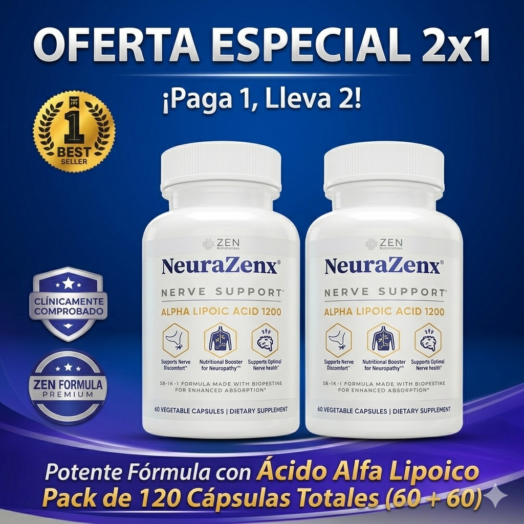 Neurazenx Capsulas - Alivia la neuropatía desde la raíz - OFERTA 2X1