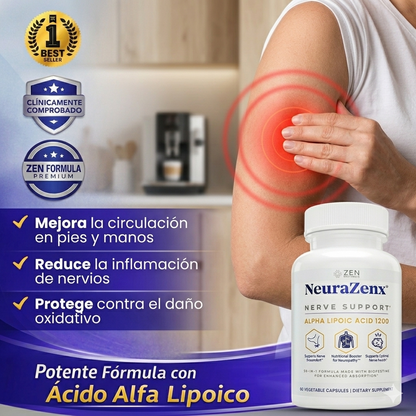Neurazenx Capsulas - Alivia la neuropatía desde la raíz - OFERTA 2X1