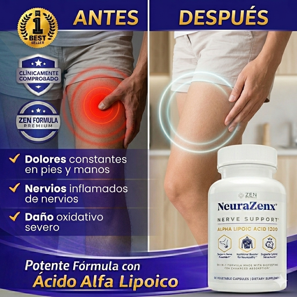 Neurazenx Capsulas - Alivia la neuropatía desde la raíz - OFERTA 2X1