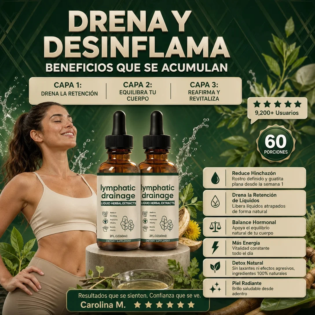 Gotas de drenaje linfático – Apoyo para el equilibrio de líquidos - OFERTA 2X1
