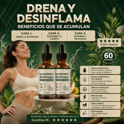 Gotas de drenaje linfático – Apoyo para el equilibrio de líquidos - OFERTA 2X1