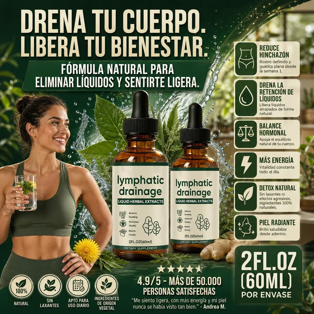 Gotas de drenaje linfático – Apoyo para el equilibrio de líquidos - OFERTA 2X1